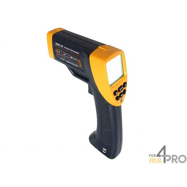 4mepro-thermomètre Infrarouge à Visée Laser Et émissivité Réglable -20°c à +530°c