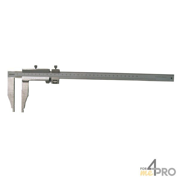 4mepro-pied à Coulisse Standard Inox 30 Cm à Bec Simple - Hauteur Bec 90 Mm