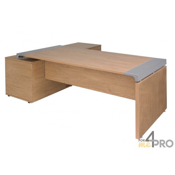 4mepro-bureau De Direction Sur Console à 2 Tiroirs à Droite Xo