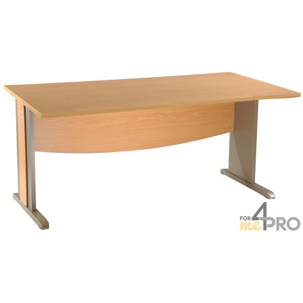 4mepro-bureau à Plan Carré Dual 80 X 80 Cm Avec Pieds En L