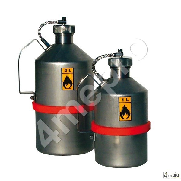 4mepro-bidon De Sécurité Inox Adr 2 L Pour Transport Routier