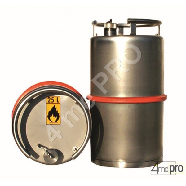 4mepro-fût Inox 25 L Avec Valve De Surpression