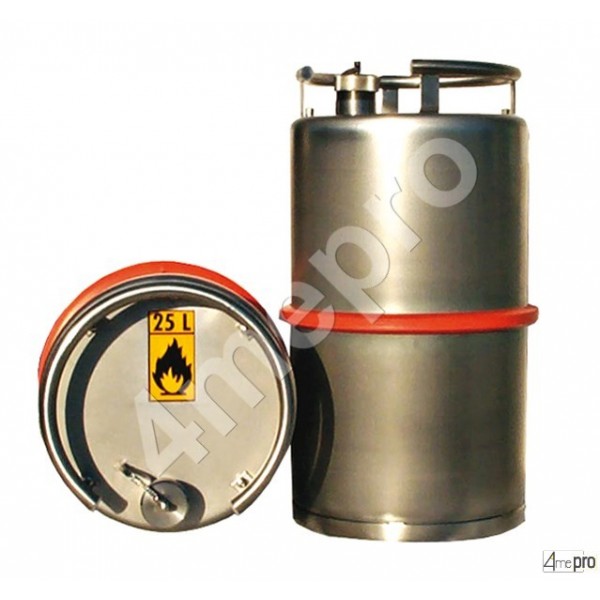 4mepro-fût Inox Adr 25 L Pour Transport Routier