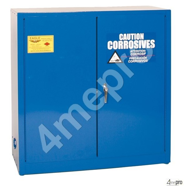 4mepro-armoire De Sécurité 170 L Bleue Pour Acides Et Produits Corrosifs