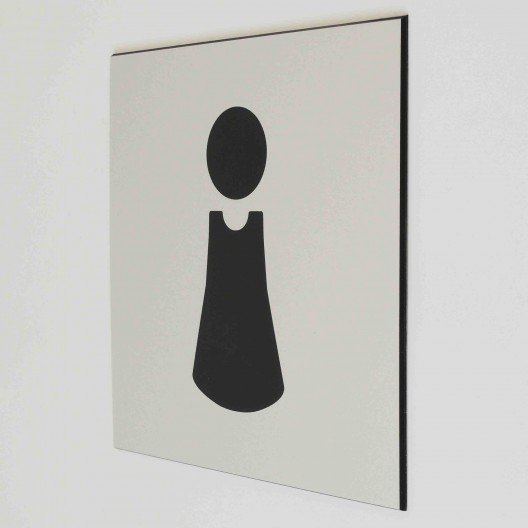 Plaque de porte "toilettes femmes" Pictogramme