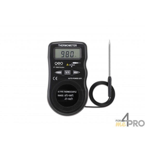 Thermomètre digital à sonde FT 1000-Pocket - 4mepro