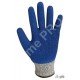 Gants anti-coupure enduction latex bleu sur support HPPE gris - norme EN 388 4343