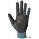 Gants manutention fine - polyuréthane noir sur support nylon bleu - norme EN 388 4131