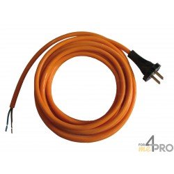 Câble électrique en PVC 3m norme HO5VVF en 2x1