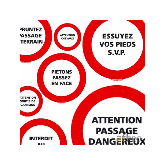 Panneau Danger Attention Chevaux