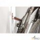 Crochet vélo mural avec suspension par pédale - 1 vélo