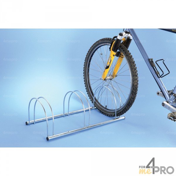 Râtelier au sol pour rangement de 5 vélos L. 132 cm acier