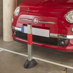 Barrière de parking rabattable standard 3 pieds avec serrure clavette