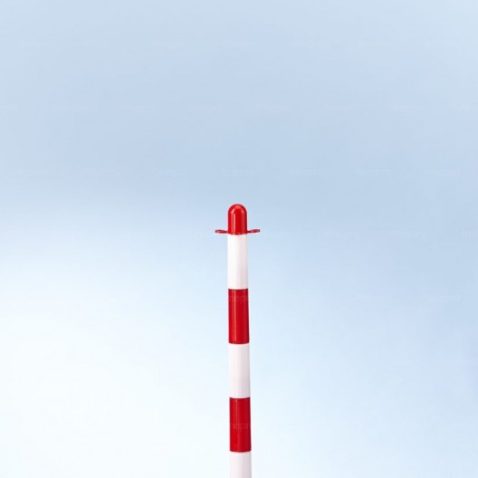 Potelet plastique rouge et blanc