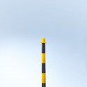 Potelet plastique jaune et noir