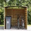 Abri extérieur 180 x 180 x 200 cm pour poubelles et vélos