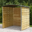 Abri extérieur 180 x 180 x 200 cm pour poubelles et vélos