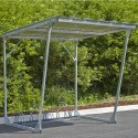 Abri galvanisé pour vélos, motos, scooters 4,4m²