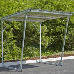 Abri galvanisé pour vélos, motos, scooters 4,4m²