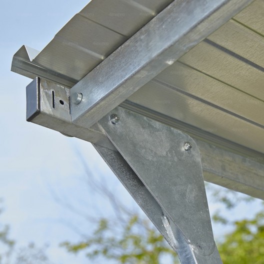 Extension pour abri galvanisé pour vélos, motos, scooters 4,4m²
