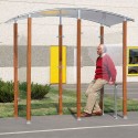 Abri fumeurs en isolé 2m²