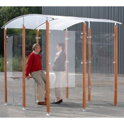 Abri fumeurs en isolé 4m²