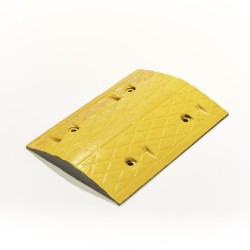 Base pour ralentisseur caoutchouc 35 x 50 x 5 cm jaune