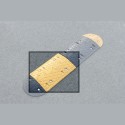 Base pour ralentisseur caoutchouc 35 x 50 x 5 cm jaune