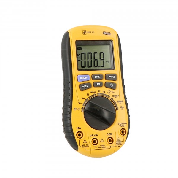 Multimètre multifonctions DVM892: voltmètre, ampèremètre, capacimètre,  fréquence, température, transitors, diodes, continuité
