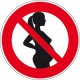 Panneau interdiction aux femmes enceintes