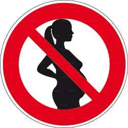 Panneau interdiction aux femmes enceintes