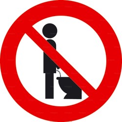 Panneau interdiction d'uriner 1