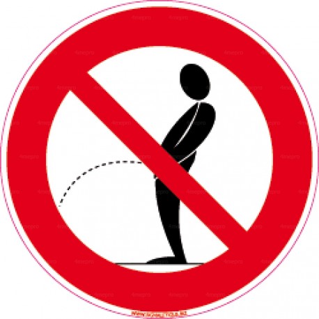 Panneau interdiction d'uriner 2