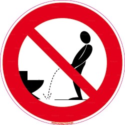 Panneau interdiction d'uriner 3