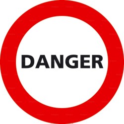 Panneau interdiction danger