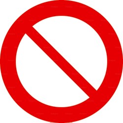 Panneau accès interdit à tous véhicules et toutes personnes