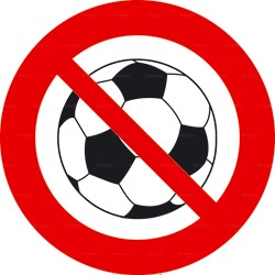 Panneau rond ballons interdits