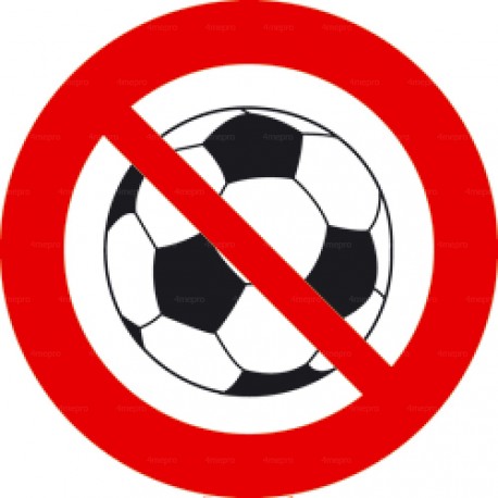 Panneau rond ballons interdits