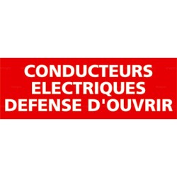 Panneau conducteurs électriques défense ouvrir