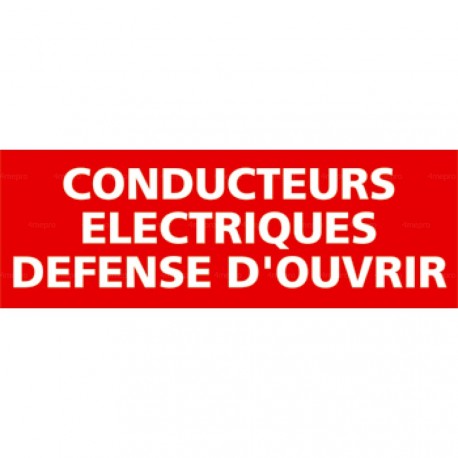 Panneau conducteurs électriques défense ouvrir