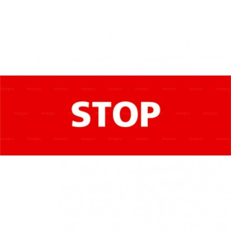 Panneau stop rectangulaire