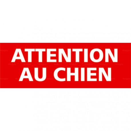 Panneau attention au chien