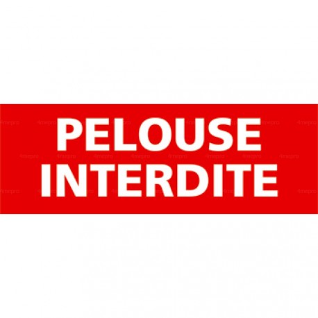 Panneau pelouse interdite