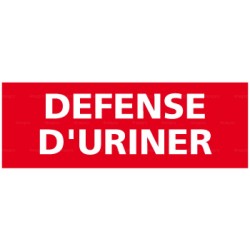 Panneau défense uriner