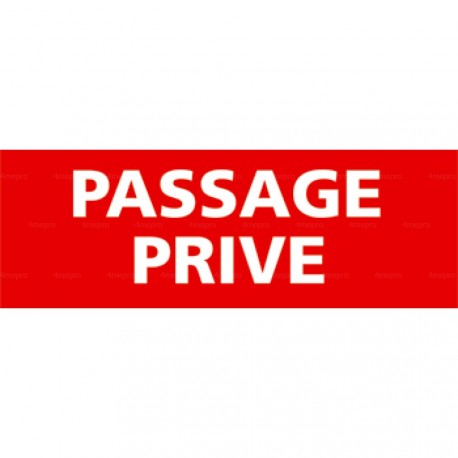 Panneau passage privé