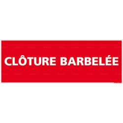 Panneau clôture barbelée