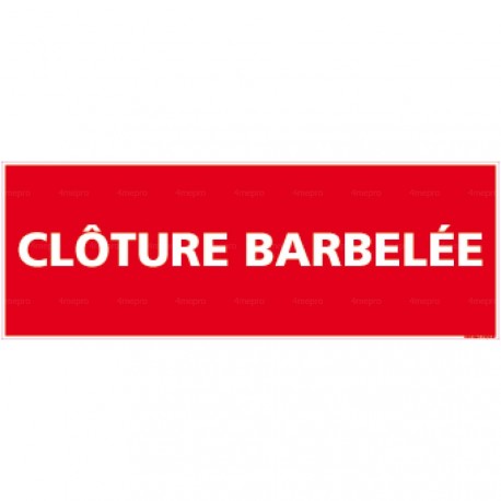 Panneau clôture barbelée