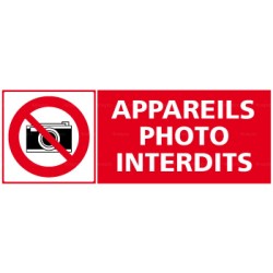 Panneau appareils photo interdits