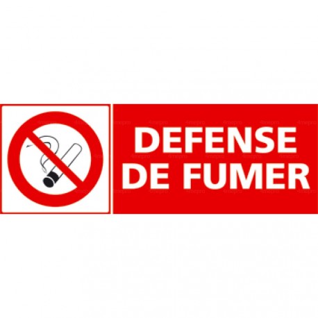 Panneau défense de fumer