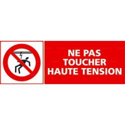 Panneau ne pas toucher haute tension 1